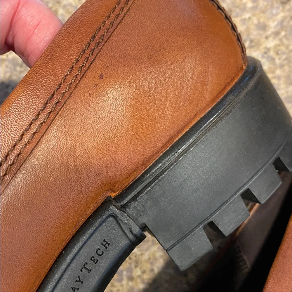 Ecco Modtray Penny Loafer Cognac EU 38 U.S. 7- 7.5 Leather (Shoes Only-No Box)